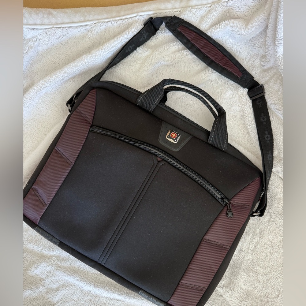 SwissGear Black and Maroon 15” Laptop Bag